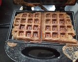 A picture of step 2 of Chocolate waffles.
