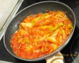 Lecsós virslis spagetti recept fázis 3 fotója