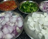 कड़ाई पनीर(kadai paneer recipe in hindi) रेसिपी चरण 1 फोटो