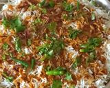 A picture of step 8 of Chicken tikka biryani.