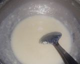 A picture of step 3 of Kesari paneer.