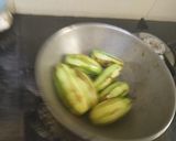 A picture of step 1 of Parwal dahi posto.