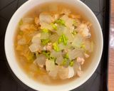 A picture of step 3 of Chilled Winter Melon and Dried Scallop Soup.