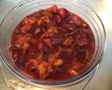 Une image de l'étape 6 de Compote pêches de vigne, prunes d'ente et coco.