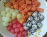 Foto langkah ke 1 dari resep *es coktail labuh siam*.