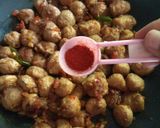 A picture of step 9 of Soya Chunks Fry.