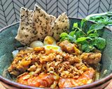 Hình bước làm 11 của món Mì Quảng tôm thịt