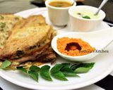 A picture of step 6 of Methi Leaves Dosa.