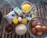 Foto langkah ke 1 dari resep Bolu Kukus Ketan Hitam Keju Lumer (Viral💖).