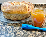 Foto del paso 17 de la receta: Brioche navideño con mermelada de frambuesas