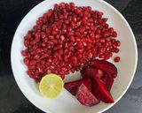 A picture of step 1 of Beetroot Pomegranate Lemon 🍋 juice (BPL).