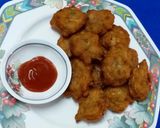 A picture of step 6 of Moong Dal Vada.
