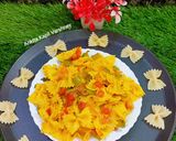 A picture of step 3 of Farfalle Pasta.