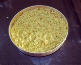 A picture of step 6 of Mung bean Dhokla.