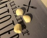 Une image de l'étape 1 de Fusilis de lentilles corail aux légumes du jardin et mozzarella di buffala.