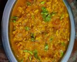 A picture of step 5 of Besan Guthala kari.