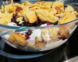 Áfonyás rakott császármorzsa (szénhidrát csökkentett) recept fázis 7 fotója