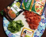 A picture of step 2 of Pan Poha Pizza.