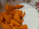 Mousse de mango saludable