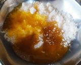 A picture of step 2 of Coconut Sweets (With Thandai and Roohafza flavour).