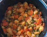 A picture of step 2 of Noodles and Vegetables.