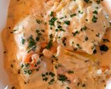 Foto del paso 7 de la receta: Raviolones (al disco) con salsa de crema y camarones