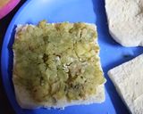 A picture of step 2 of Cheese grilled Aloo masala Sandwich.