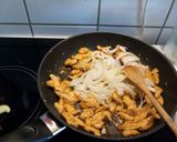 Puliszka, lecsós csirke apróhússal recept fázis 3 fotója