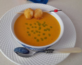 Foto del paso 6 de la receta: Crema de tomate -con mozzarella frita y pesto-