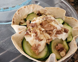 Foto del paso 9 de la receta: Tartaleta de calabacín con queso, nueces y miel