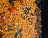 Vegán padlizsános vöröslencsés tofus lasagne (pici gombával) recept fázis 3 fotója