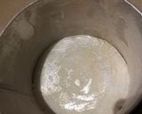 A picture of step 5 of Basboussa (semolina Cake).