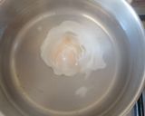 A picture of step 3 of Poached Egg with Bread, Smoked Salmon, and Wild Asparagus.