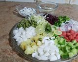 A picture of step 1 of Salad with sauce 🥗.