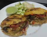 Foto del paso 14 de la receta: Arepas🥙rellenas con salteado de berenjenas y pimientos tatemados🍆🫑🧅