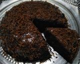 A picture of step 6 of Oreo chocolate cake.