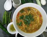 A picture of step 12 of Hot and sour soup.