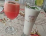A picture of step 3 of Watermelon juice / curd drink.
