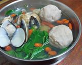 塔香貢丸湯的食譜步驟2照片