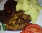 Sült pulykacomb tojásos töltelékkel és tört burgonyával recept fázis 4 fotója