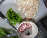 รูปขั้นตอนการทำที่ 2 ของ เต้าหู้ไข่,เห็ดเข็มทอง,หมูสับ - คีโต