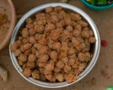 A picture of step 1 of Yam balls.