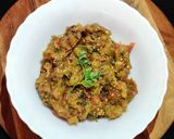 A picture of step 9 of Roasted Green Eggplant Mash or Hare Baingan ka Bharta.