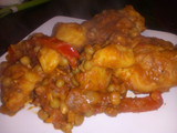 Pollo con Salsa Portuguesa