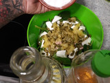 Ensalada de espinacas frescas y piña