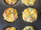 Muffins de huevo 🥚 con espinacas 🥬 pavo 🦃 y queso mozzarella 🧀
