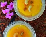 A picture of step 5 of Kesari Sheera.
