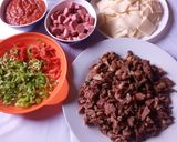 A picture of step 1 of Suya Pizza.