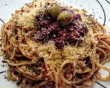 Foto del paso 4 de la receta: ESPAGUETTIS al Atún🐟 con Salsa Roja y Tapenade...!