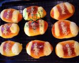 Hình bước làm 9 của món Traditional bake ~ cocktail bun (gai mei bao)